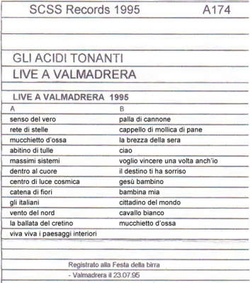 a174 gli acidi tonanti: live a valmadrera 1995 a174 gli acidi tonanti: live a valmadrera 1995